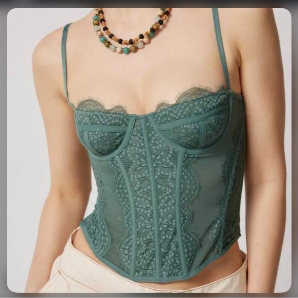 Urban Outfitters small green corset.